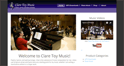 Desktop Screenshot of claretoymusic.com