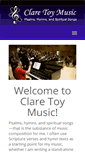 Mobile Screenshot of claretoymusic.com